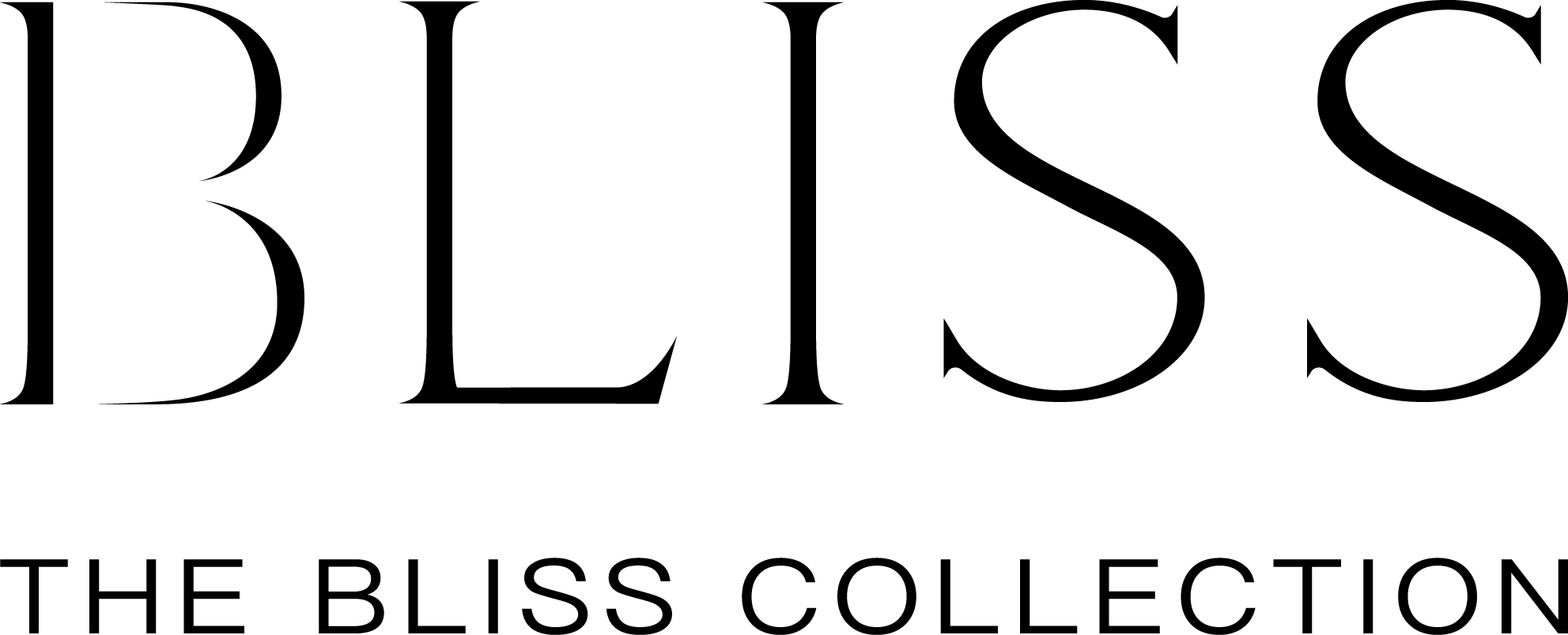 Bliss Collection Main Logo Lockup - Black Version