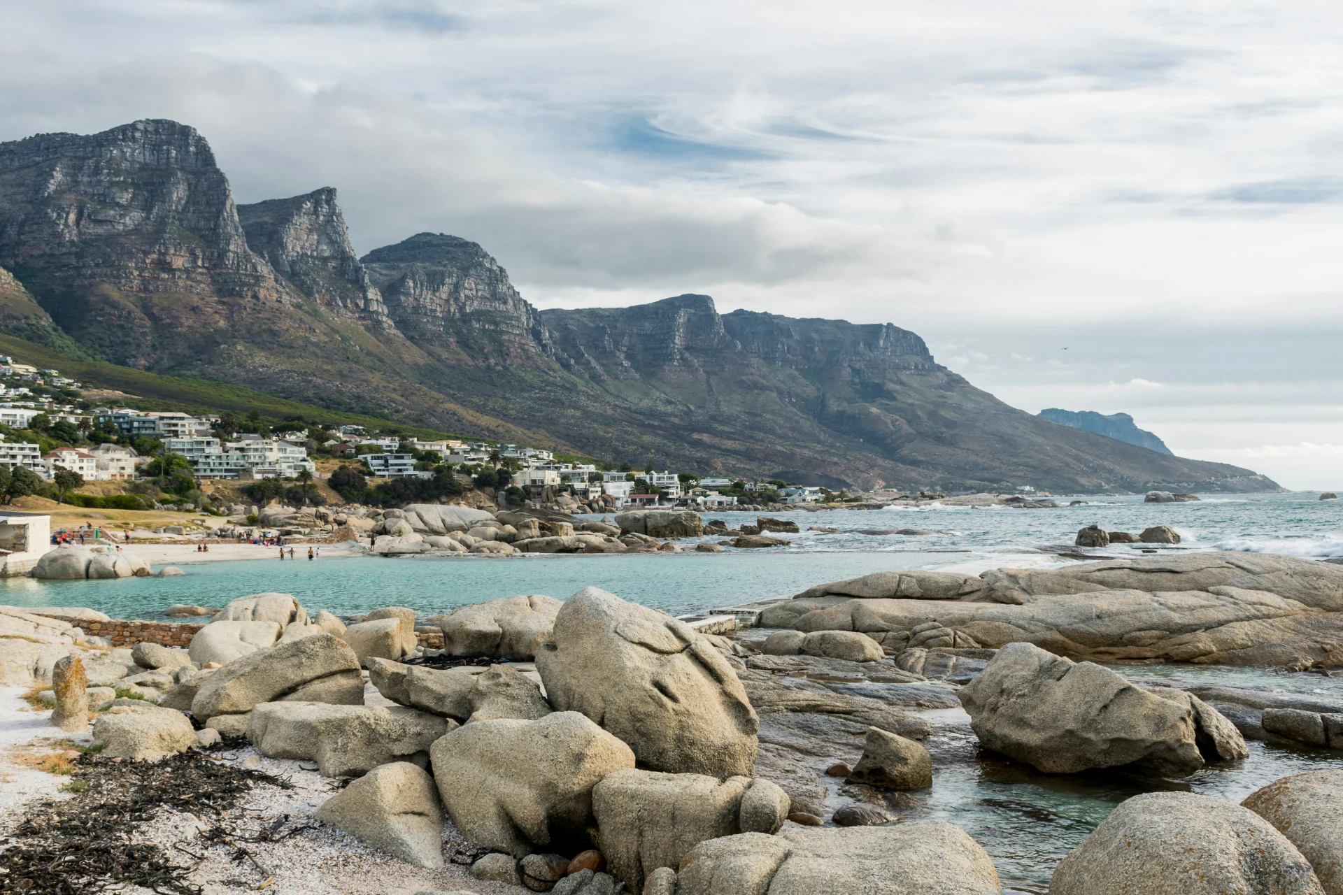 The sheltered coves of Bakoven Beach, Camps Bay