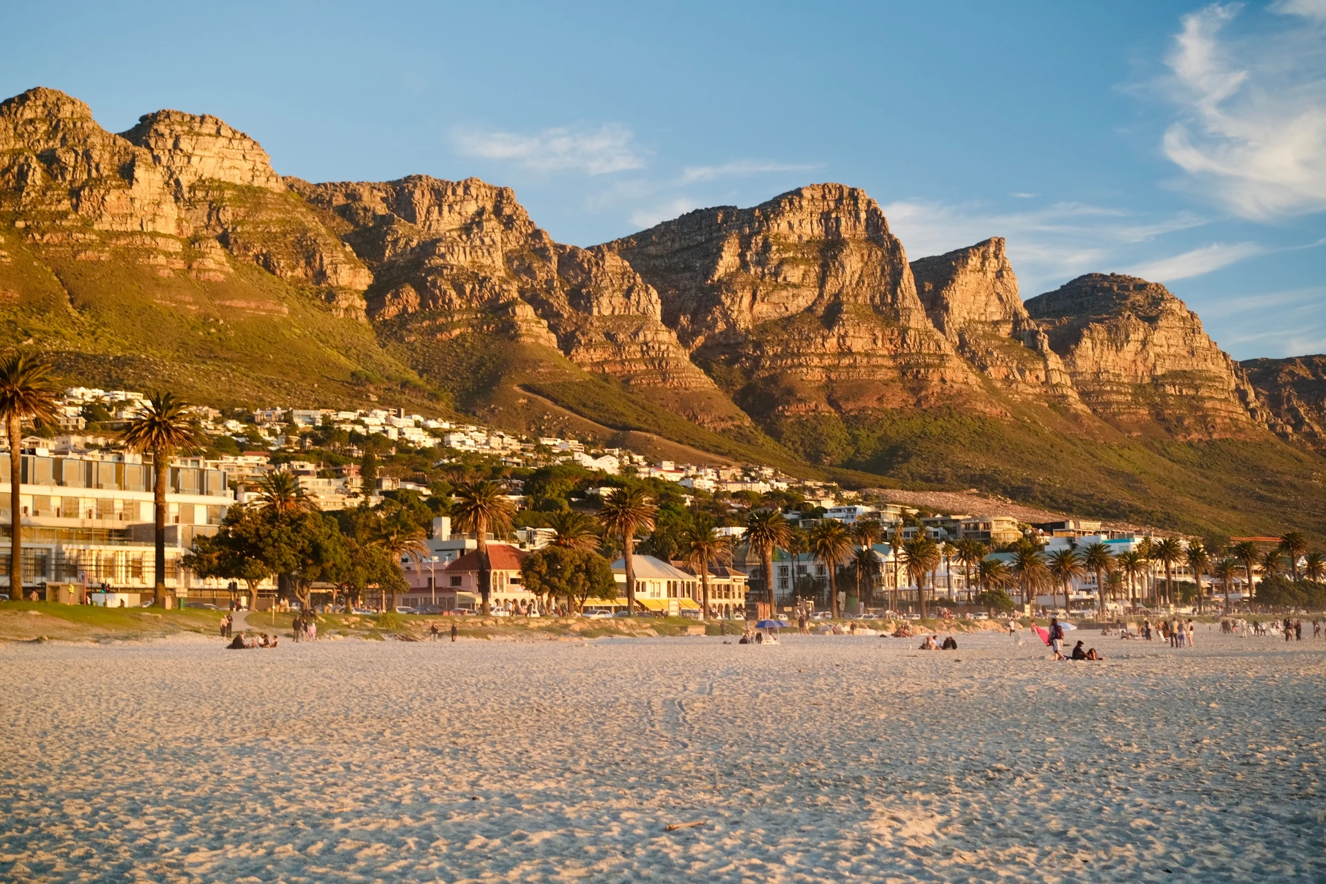 Camps Bay Beach and the Twelve Apostles, Cape Town